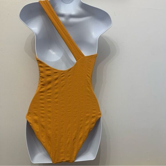 Onia Jenna One Piece Swimsuit S Women’s Mustard Color - Picture 8 of 13